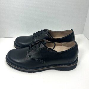 Taos Women's 9 Work It Black Leather Oxford Shoes Arch Support Chunky Office